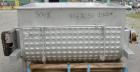 Used Custom Metalcraft Dual Shaft Paddle Mixer, 15 cubic feet, model DRB-15, 304 stainless steel. Dimpled jacketed tapered trough 39'' wide x 48'' long x 25'' deep. (10) approximately 4 1/2'' wide x ...
