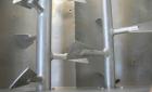 Used Stainless SteelCustom Metal Craft Dual Shaft Paddle Mixer, 15 cubic feet, model DRB-310426