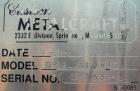 Used Stainless SteelCustom Metal Craft Dual Shaft Paddle Mixer, 15 cubic feet, model DRB-310426