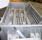 Used Custom Metalcraft Dual Shaft Paddle Mixer, 90 Cubic Feet (4000 Pounds), Model DRB-4000LB, 304 Stainless Steel. Non-jacketed trough 58-1/4