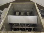 Used Stainless Steel Halvor Forberg Twin Shaft Fluidizer, 4.2 Cubic Feet, Model F-120