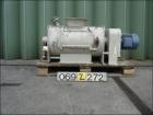 Used Gericke Paddle Mixer, Type GMS-150. Double shaft, stainless steel, capacity 31.7 gallon (120 liter). Trough diameter 14.2