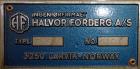 Used Halvor Forberg Twin Shaft Paddle Mixer, Model F-6.