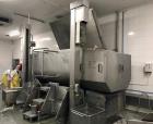 Used Inotec Double Paddle Vacuum Mixer, Type IM3000V. Stainless steel construction. Working capacity 105.9 cubic feet (3000 liters). Double shafts with each 6 paddles. Double end product discharge. C...