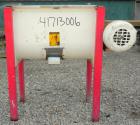 Used Marion Paddle Mixer, Model 1001, 1.5 cubic foot working capacity. 304 stainless steel clad; carbon steel outside. Non-jacketed trough 12
