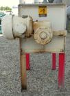 Used Marion Paddle Mixer, Model 1001, 1.5 cubic foot working capacity. 304 stainless steel clad; carbon steel outside. Non-jacketed trough 12