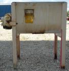 Used Marion Paddle Mixer, Model 1001, 1.5 cubic foot working capacity. 304 stainless steel clad; carbon steel outside. Non-jacketed trough 12