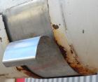 Used Marion Paddle Mixer, Model 1001, 1.5 cubic foot working capacity. 304 stainless steel clad; carbon steel outside. Non-jacketed trough 12