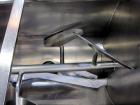 Used Marion Paddle Mixer, Model 2030, 15 Cubic Foot Working Capacity (24 Total), 304 Stainless Steel.  Non-jacketed trough 27-1/2” wide x 48” long x approximately 35” deep.  3” Diameter shaft with (4...