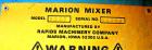 Used Marion Paddle Mixer, Model 3020, Carbon Steel. 30 cubic feet working capacity (41 total). Non-jacketed trough 36
