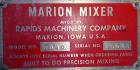 Used- Marion Paddle Mixer, Approximately 35 Cubic Feet Capacity, Carbon Steel.