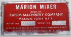 Used- Marion 45 Cubic Foot Paddle Mixer, Model 4020