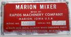 Used- Marion 45 Cubic Foot Paddle Mixer, Model 4020