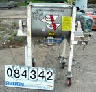 Used Marion Paddle Mixer, Model 6001. 3.5 cubic feet working capacity (5 total), 304 stainless steel. Non-jacketed trough 18