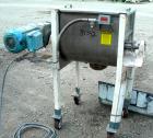 Used Marion Paddle Mixer, Model 6001. 3.5 cubic feet working capacity (5 total), 304 stainless steel. Non-jacketed trough 18