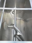 Used Marion Paddle Mixer, 15 Cubic Feet,  304 Stainless Steel. Non-jacketed trough 27-1/2