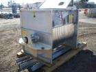 Used- Marion Paddle Mixer, approximately 35 Cubic Feet., Model 6041. 304 stainless steel, jacketed. Trough dimensions are 48...