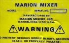 Used- Marion Paddle Mixer, Model BPS-5496, 304 Stainless Steel.