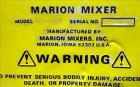 Used Marion Paddle Mixer, Model BPS-5496, 304 Stainless Steel.