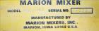 Used Marion Mixer Paddle Mixer, Model 4PS-2748