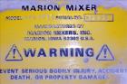 Used Marion Paddle Mixer, Model HPS6672, Approximate 160 Cubic Feet Working Cap
