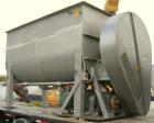 Used Marion Semi-Cylindrical Paddle Mixer, Model SPY66144, approximately 300 cubic feet working capacity, 304 stainless steel. Non-jacketed trough 55 1/2