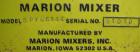 Used Marion Semi-Cylindrical Paddle Mixer, Model SPY66144, approximately 300 cubic feet working capacity, 304 stainless steel. Non-jacketed trough 55 1/2