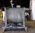 Used Marion Paddle Mixer, 304 Stainless Steel. Approximate 109 cubic feet/500 Pound Working Capacity. Non-jacketed tough approximately 73