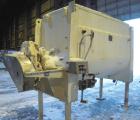 Used McCarter Corp Chocolate Mixer, approximately 76 cubic feet (560 gallon), carbon steel. Jacketed trough approximately 42'' wide x 84'' long x 56'' deep, rated 40 psi at 275 deg F. Approximate 5''...