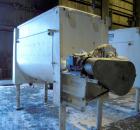 Used McCarter Corp Chocolate Mixer, approximately 76 cubic feet (560 gallon), carbon steel. Jacketed trough approximately 42'' wide x 84'' long x 56'' deep, rated 40 psi at 275 deg F. Approximate 5''...