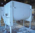 Used McCarter Corp Chocolate Mixer, approximately 76 cubic feet (560 gallon), carbon steel. Jacketed trough approximately 42'' wide x 84'' long x 56'' deep, rated 40 psi at 275 deg F. Approximate 5''...