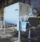 Used McCarter Corp Chocolate Mixer, approximately 76 cubic feet (560 gallon), carbon steel. Jacketed trough approximately 42'' wide x 84'' long x 56'' deep, rated 40 psi at 275 deg F. Approximate 5''...
