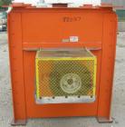 Used National Bulk Equipment Paddle Mixer, model 25-400SP, 44 cubic feet, carbon steel. Non-jacketed trough 42-1/2