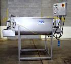Used PSSI Twin Shaft Paddle Mixer, Approximate 33 Cubic Feet Working Capacity, 304 Stainless Steel. Non-jacketed trough 33-1/2
