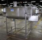Used PSSI Twin Shaft Paddle Mixer, Approximate 33 Cubic Feet Working Capacity, 304 Stainless Steel. Non-jacketed trough 33-1/2