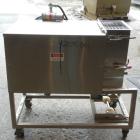 Used Paul O Abbe/Forberg II Twin Shaft Fluidizer, Model AF-6. 0.2 Cubic Feet Working Capacity, 316L Stainless Steel. Removable non-jacketed trough 14-5/8