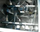 Used: Stainless Steel Phlauer Premium Twin Shaft Fluidized Zone Mixer, model AJSP182-4DPSW, 6 cubic feet working capacity