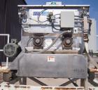 Used Phlauer Fluidized Zone Mixer, Model F-250S, 304 stainless steel, 8.8 cubic foot batch capacity. Non-jacketed trough 35.5