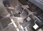 Used Phlauer Fluidized Zone Mixer, Model F-250S, 304 stainless steel, 8.8 cubic foot batch capacity. Non-jacketed trough 35.5