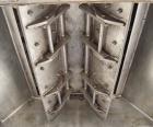 Used Phlauer Fluidized Zone Mixer, Model F-250S, 304 stainless steel, 8.8 cubic foot batch capacity. Non-jacketed trough 35.5