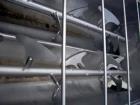 Used RMF Double Paddle Blender, Model 28-10000. 304 stanless steel, 200 cubic feet. Inside dimensions: 152