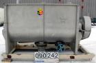 Used Scott Equipment Paddle Mixer, Model SPM4890SS, 94 cubic feet working capacity, 304 stainless steel. Non-jacketed trough 48