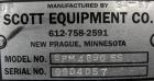 Used Scott Equipment Paddle Mixer, Model SPM4890SS, 94 cubic feet working capacity, 304 stainless steel. Non-jacketed trough 48