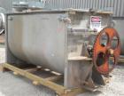 Used Scott Equipment Paddle Mixer, 100 Cubic Feet Capacity, 304 Stainless Steel. Stainless steel jacketed trough 96