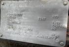 Used Scott Equipment Paddle Mixer, 100 Cubic Feet Capacity, 304 Stainless Steel. Stainless steel jacketed trough 96