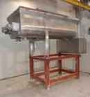 Used-Torrelli Horizontal Paddle Mixer, stainless steel, working capacity 56.5 cubic feet (1600 liters) double bottom bowl, t...