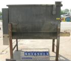 Used Weiler Paddle Mixer, Approximately 48 Cubic Foot Capacity, Carbon Steel. Trough measures 36