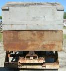 Used Twin Shaft Paddle Mixer, approximately 188 cubic feet working capacity, 316 stainless steel.Jacketed trough 66