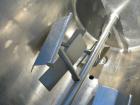Used Will Flow Paddle Blender, approximately 26 cubic feet (200 gallon), 316 stainless steel. 30'' wide x 50'' long x 35'' deep dimple jacketed trough, rated 135 psi at 360 deg F. 2