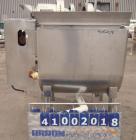 Used- Will Flow Paddle Blender, approximately 20 cubic feet (150 gallon), 316 stainless steel. 30